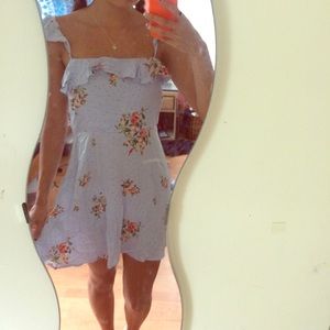 F21 LIGHT BLUE FLORAL DRESS